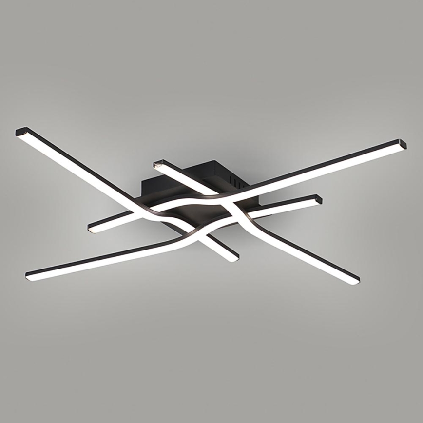 Brilagi - LED-Deckenleuchte STRIPES LED/38W/230V 68x68 cm schwarz