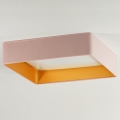 Brilagi - LED-Deckenleuchte VELVET SQUARE LED/24W/230V 43x43 cm rosa