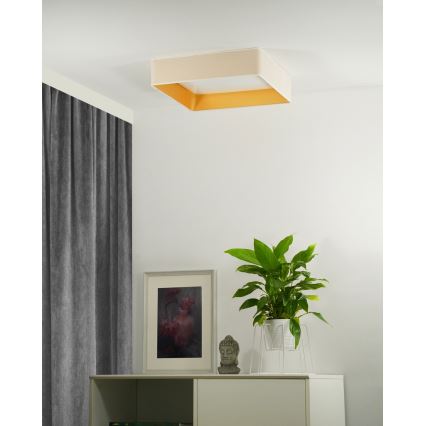 Brilagi - LED Deckenleuchte VELVET SQUARE LED/24W/230V cremefarben
