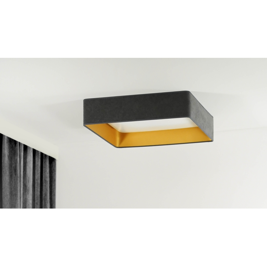 Brilagi - LED Deckenleuchte VELVET SQUARE LED/24W/230V grau