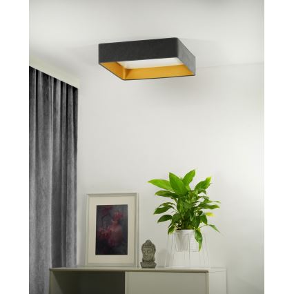 Brilagi - LED Deckenleuchte VELVET SQUARE LED/24W/230V grau