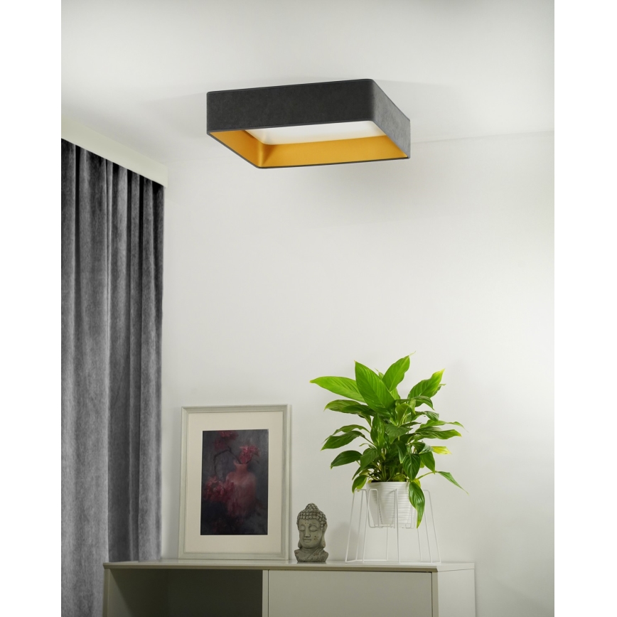 Brilagi - LED Deckenleuchte VELVET SQUARE LED/24W/230V grau