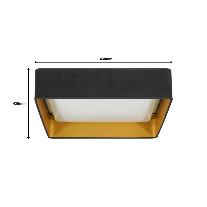 Brilagi - LED Deckenleuchte VELVET SQUARE LED/24W/230V grau