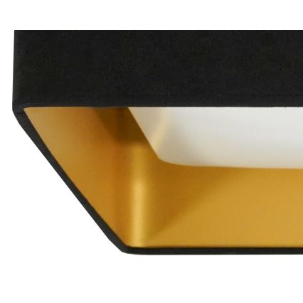 Brilagi - LED Deckenleuchte VELVET SQUARE LED/24W/230V schwarz