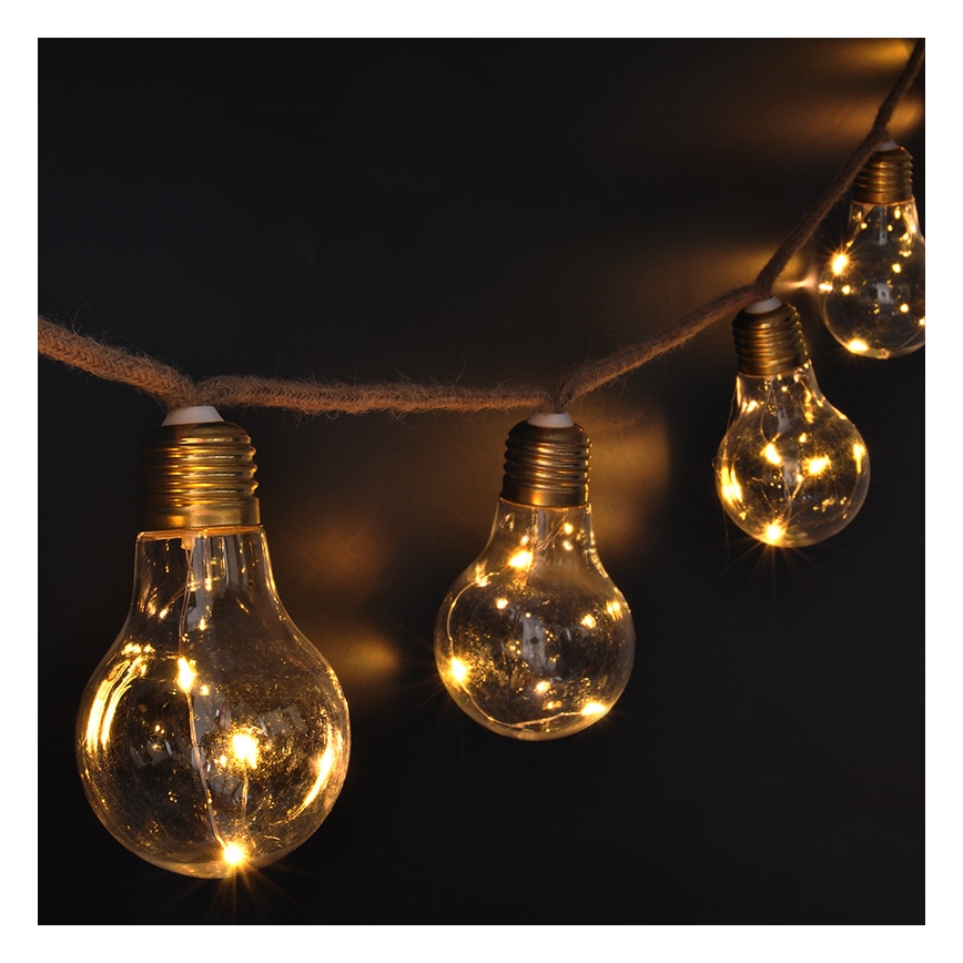 Brilagi - LED-Dekokette 10xLED/3xAA 1,8m warmweiß