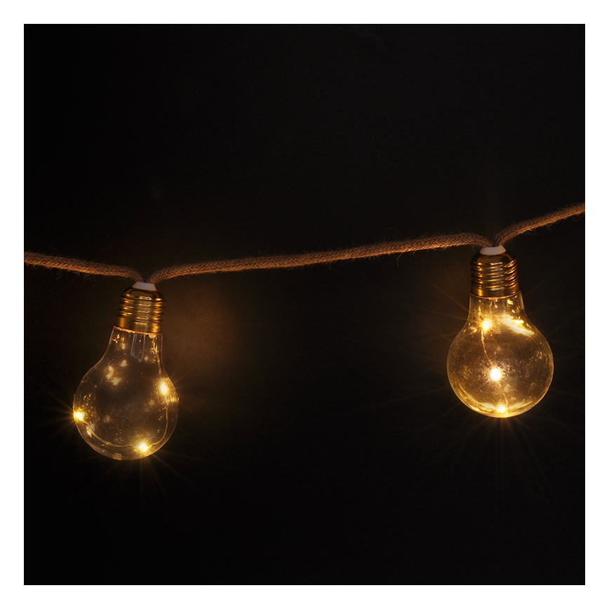 Brilagi - LED-Dekokette 10xLED/3xAA 1,8m warmweiß