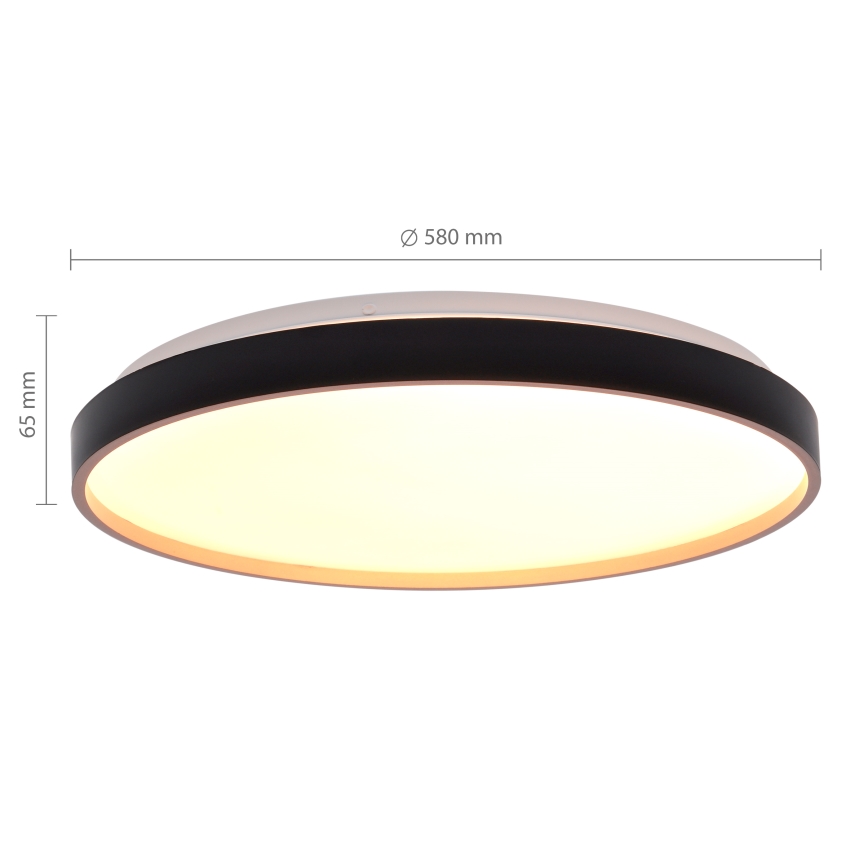 Brilagi - dimmbare LED-Deckenleuchte CALA LED/60W/230V 3000-6500K Durchmesser 58 cm + Fernbedienung