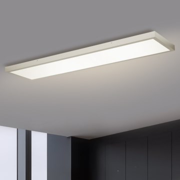 Brilagi - LED-dimmbare Badezimmer-Deckenleuchte FRAME SMART LED/50W/230V 120x30 cm 3000-6000K IP44 silber + Fernbedienung