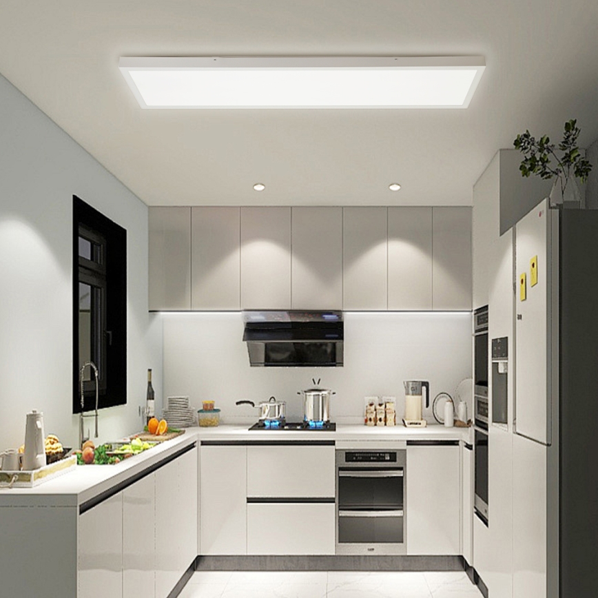 Brilagi - LED Dimmbare Deckenleuchte FRAME SMART LED/50W/230V 30x120 cm 3000-6000K IP44 weiß + Fernbedienung