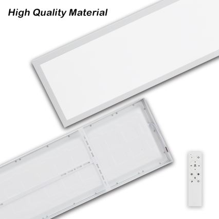 Brilagi - LED Dimmbare Deckenleuchte FRAME SMART LED/50W/230V 30x120 cm 3000-6000K IP44 weiß + Fernbedienung