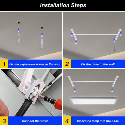 Brilagi - LED Dimmbare Deckenleuchte FRAME SMART LED/50W/230V 30x120 cm 3000-6000K IP44 weiß + Fernbedienung