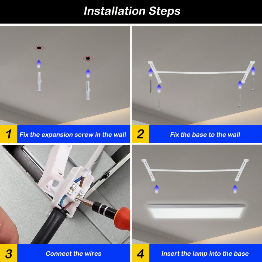 Brilagi - LED Dimmbare Deckenleuchte FRAME SMART LED/50W/230V 30x120 cm 3000-6000K IP44 weiß + Fernbedienung