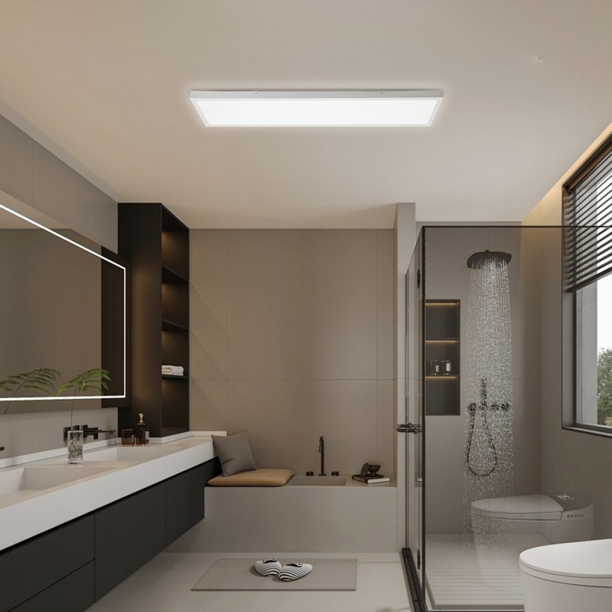 Brilagi - LED Dimmbare Deckenleuchte FRAME SMART LED/50W/230V 30x120 cm 3000-6000K IP44 weiß + Fernbedienung