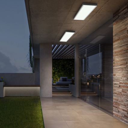 Brilagi - LED-dimmbar Badezimmer-Deckenleuchte FRAME SMART LED/50W/230V 120x30 cm 3000-6000K IP44 weiß + Fernbedienung