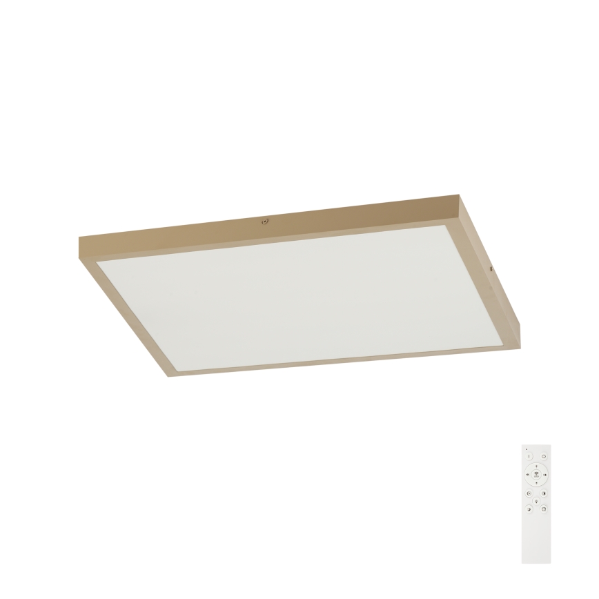 Brilagi - LED-dimmbare Badezimmer-Deckenleuchte FRAME SMART LED/50W/230V 60x60 cm 3000-6000K IP44 beige + Fernbedienung