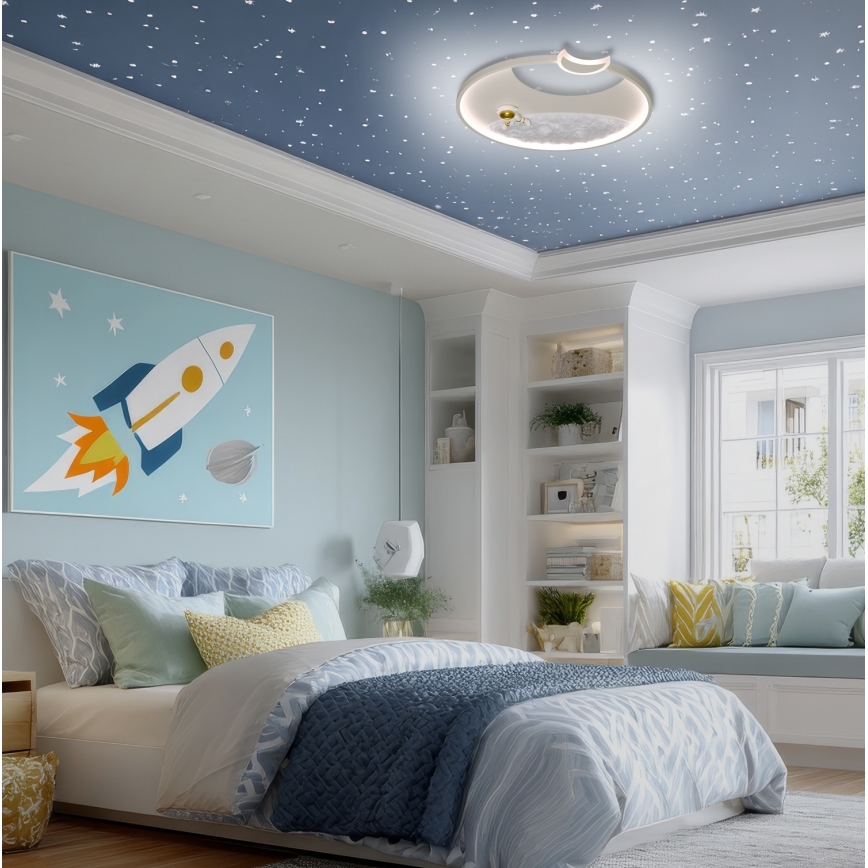 Brilagi - Dimmbare LED-Deckenleuchte ASTRO LED/20W/230V Ø 50 cm 3000-6000K astronaut + Fernbedienung