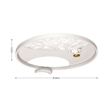 Brilagi - Dimmbare LED-Deckenleuchte ASTRO LED/20W/230V Ø 50 cm 3000-6000K astronaut + Fernbedienung