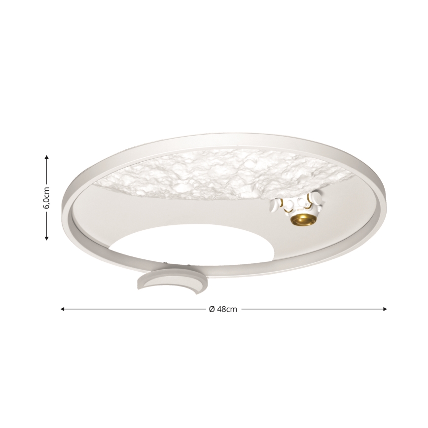Brilagi - Dimmbare LED-Deckenleuchte ASTRO LED/20W/230V Ø 50 cm 3000-6000K astronaut + Fernbedienung