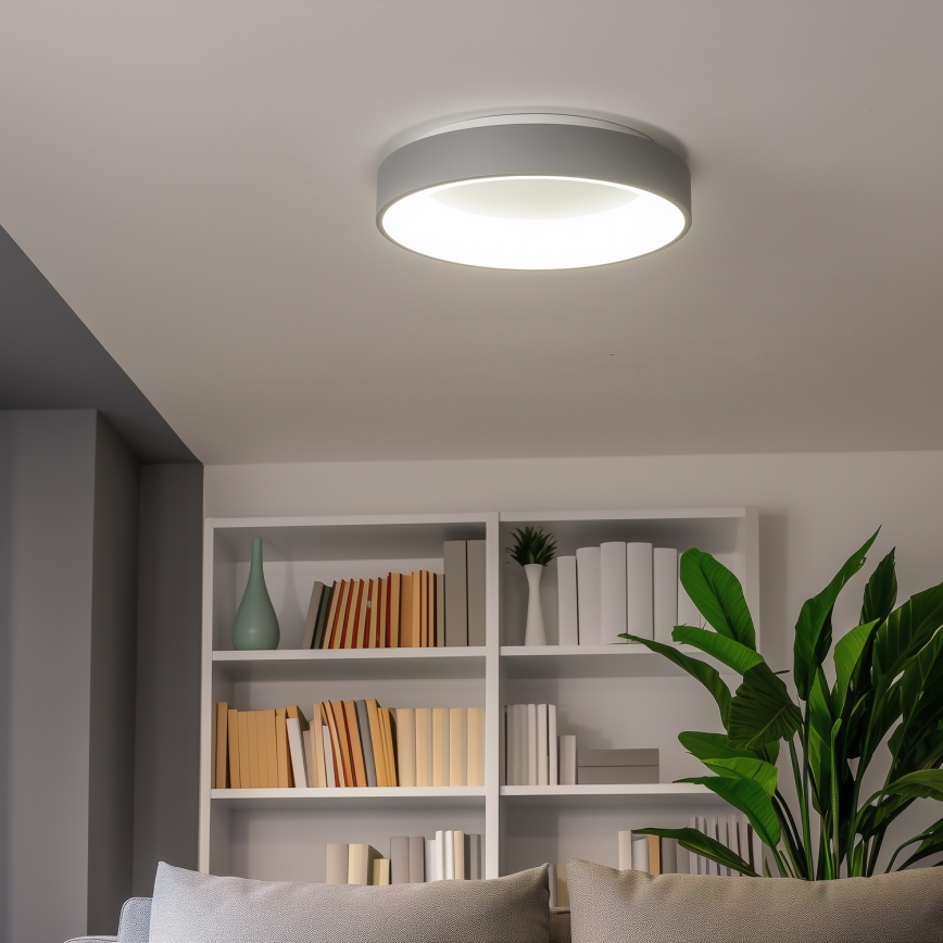 Brilagi - LED dimmbare Deckenleuchte FALCON LED/80W/230V 3000-6500K grau + Fernbedienung