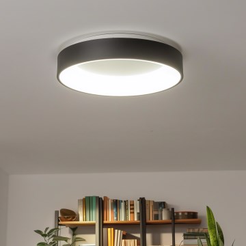 Brilagi - LED dimmbare Deckenleuchte FALCON LED/80W/230V 3000-6500K schwarz + Fernbedienung