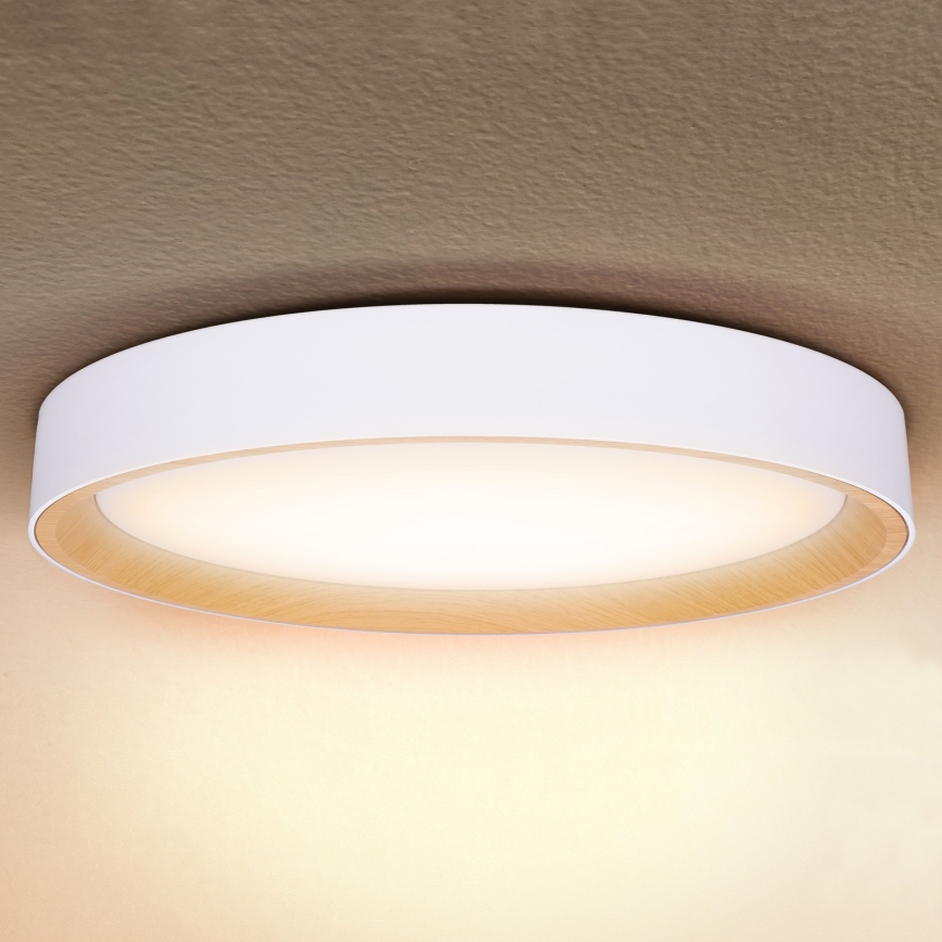 Brilagi - LED-dimmbare Deckenleuchte LARIOS LED/72W/230V weiß Ø 59 cm + Fernbedienung