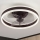 Brilagi - LED dimmbare Deckenleuchte mit Ventilator LED/30W/230V 3000-6500K Schwarz + Fernbedienung