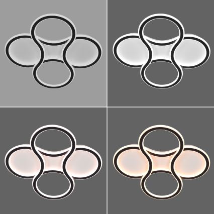 Brilagi - ORELLI LED-Deckenleuchte, dimmbar, 53 W / 230 V, Ø 51 cm, 3000–6000 K, mit Fernbedienung