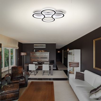 Brilagi - ORELLI LED-Deckenleuchte, dimmbar, 53 W / 230 V, Ø 51 cm, 3000–6000 K, mit Fernbedienung