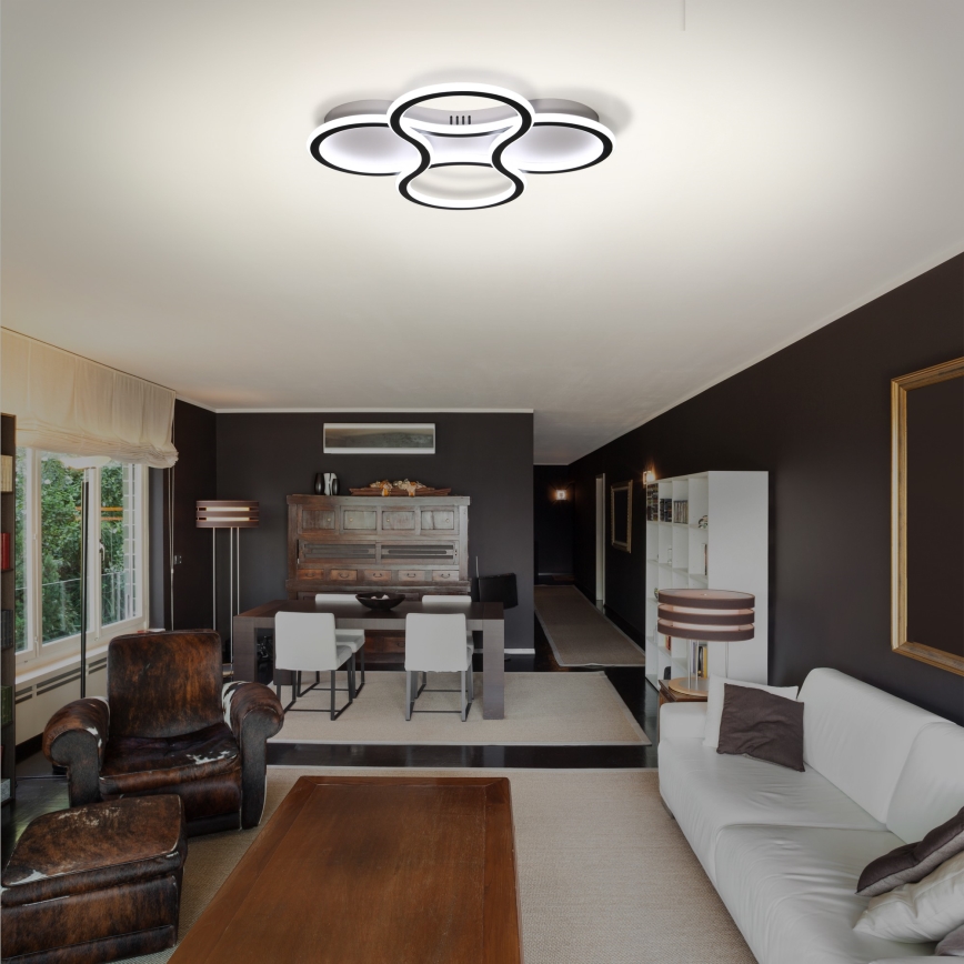 Brilagi - ORELLI LED-Deckenleuchte, dimmbar, 53 W / 230 V, Ø 51 cm, 3000–6000 K, mit Fernbedienung