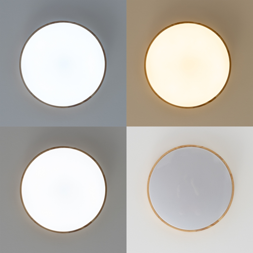 Brilagi - Dimmbare LED-Deckenleuchte OPAL LED/24W/230V 37,5x37,5 cm 3000/4000/6500K + Fernbedienung