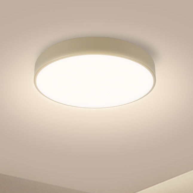 Brilagi - LED-dimmbare Deckenleuchte POOL LED/36W/230V 3000-6000K Ø 30 cm beige + Fernbedienung