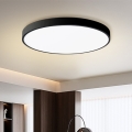Brilagi - LED dimmbare Deckenleuchte POOL SMART LED/100W/230V 3000-6000K Ø 80 cm Wi-Fi Tuya schwarz + Fernbedienung