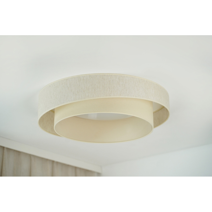 Brilagi - Dimmbare LED-Deckenleuchte SHINE LED/24W/230V Ø 60 cm 3000/4000/6500 K cremefarben + Fernbedienung