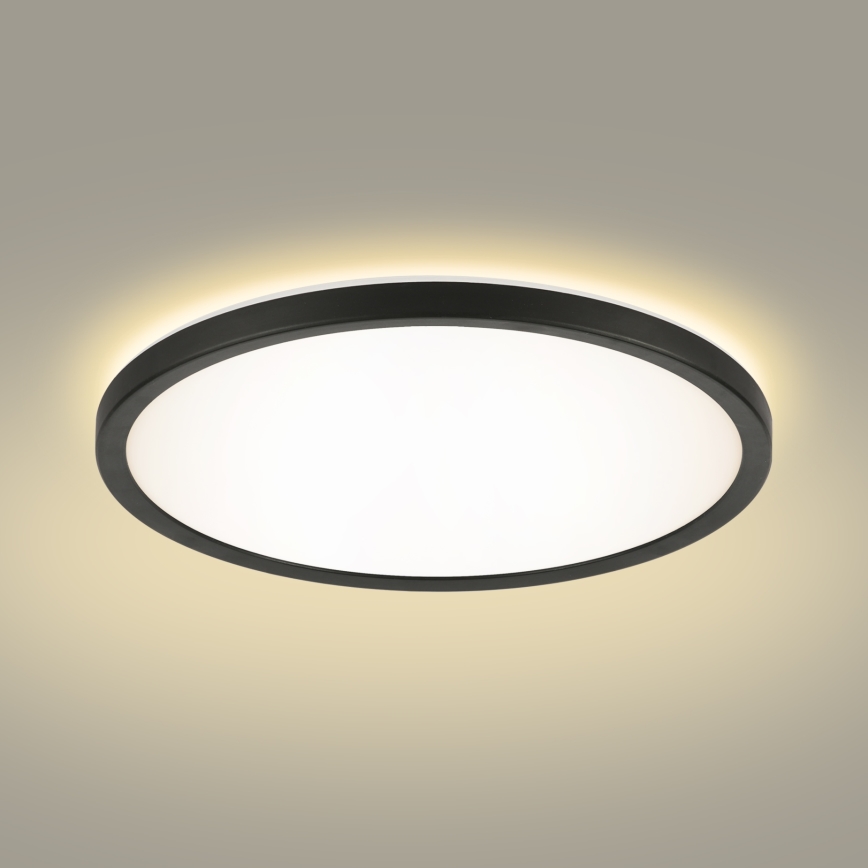 Brilagi - LED dimmbare Deckenleuchte ULTRA SLIM LED/24W/230V 2700-6500K Ø 42 cm schwarz + Fernbedienung