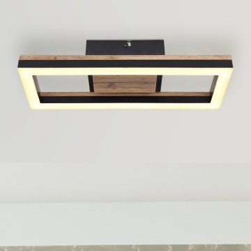 Brilagi - LED-dimmbare Deckenleuchte VELVET SQUARE LED/24W/230V 43x43 cm 3000/4000/6500K + Fernbedienung rosa