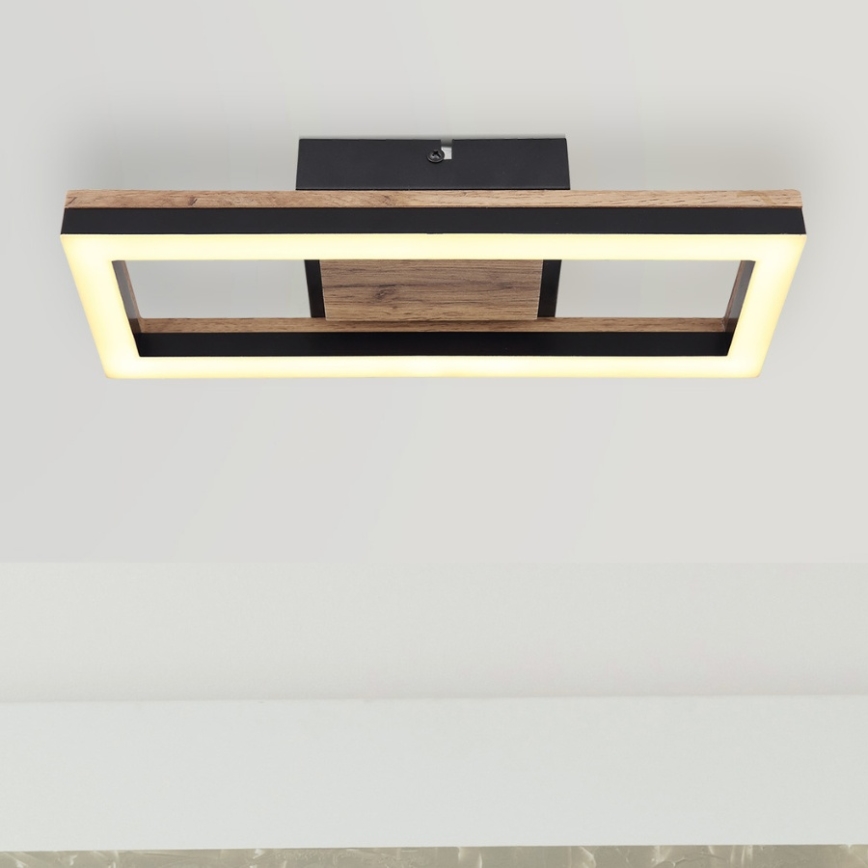Brilagi - LED-dimmbare Deckenleuchte VELVET SQUARE LED/24W/230V 43x43 cm 3000/4000/6500K + Fernbedienung rosa