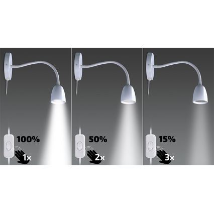 Brilagi - LED dimmbare flexible Lampe LED/4W/230V weiß