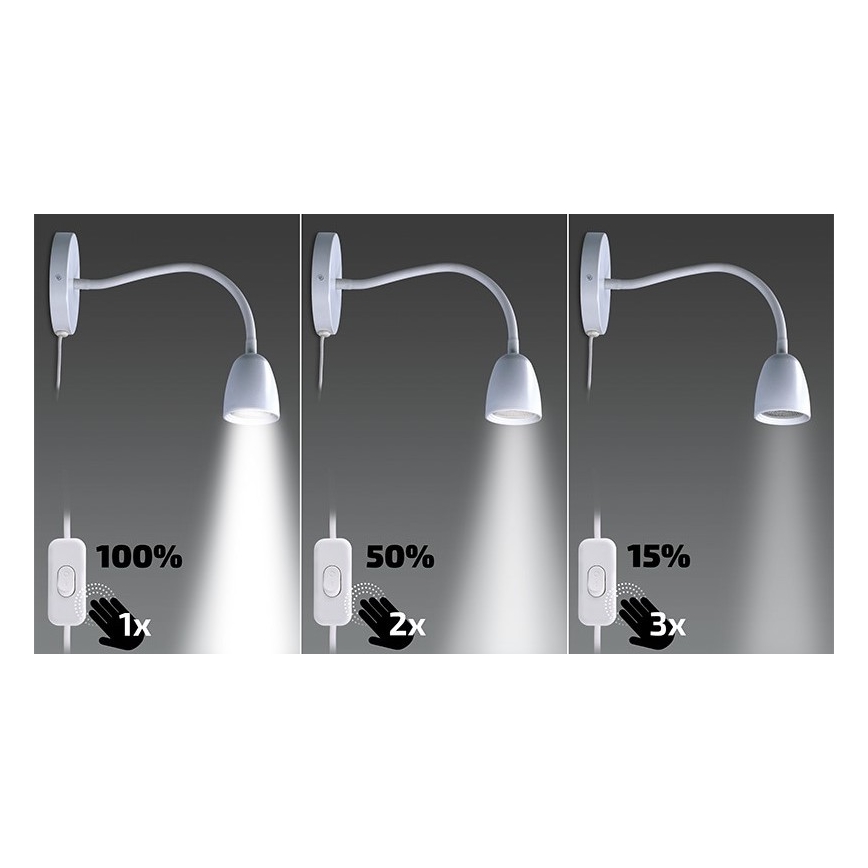 Brilagi - LED dimmbare flexible Lampe LED/4W/230V weiß