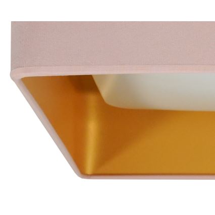 Brilagi - LED-dimmbare Deckenleuchte VELVET SQUARE SMART LED/36W/230V 60x60 cm 2700-6500K Wi-Fi Tuya + Fernbedienung rosa