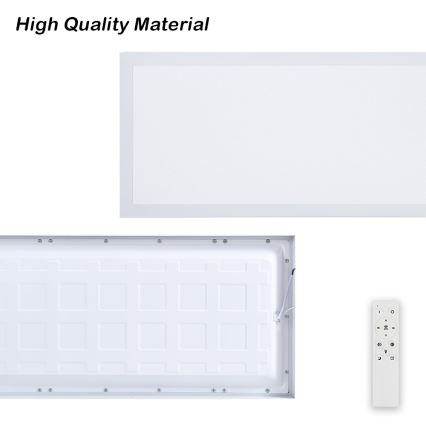 Brilagi - LED Dimmbare Badezimmer-Deckenleuchte FRAME SMART LED/30W/230V 30x60 cm 3000-6000K IP44 weiß + Fernbedienung