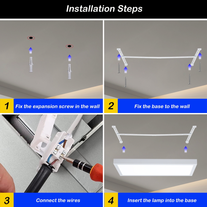 Brilagi - LED Dimmbare Badezimmer-Deckenleuchte FRAME SMART LED/30W/230V 30x60 cm 3000-6000K IP44 weiß + Fernbedienung