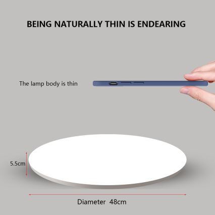 Brilagi - Dimmbare LED-Leuchte SMART STARS LED/36W/230V Ø 48 cm 2700–6500K Wi-Fi Tuya + Fernbedienung