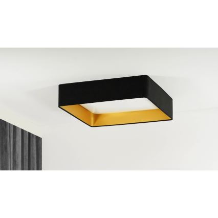 Brilagi - LED-dimmbare Deckenleuchte VELVET SQUARE SMART LED/36W/230V 60x60 cm 2700-6500K Wi-Fi Tuya + Fernbedienung schwarz