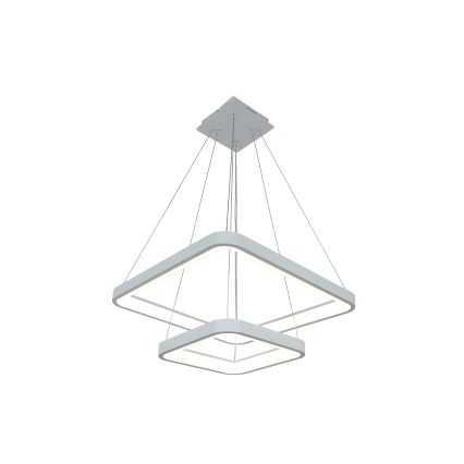 Brilagi - dimmbare LED-Hängeleuchte mit Seilabhängung FALCON SLIM LED/78W/230V 3000-6500K 50x50 cm weiß + Fernbedienung