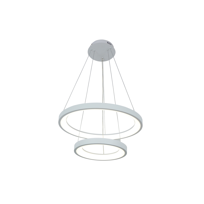 Brilagi - LED-dimmbare Pendelleuchte an Stahlseil FALCON SLIM LED/68W/230V 3000-6500K Ø 50 cm weiß + Fernbedienung