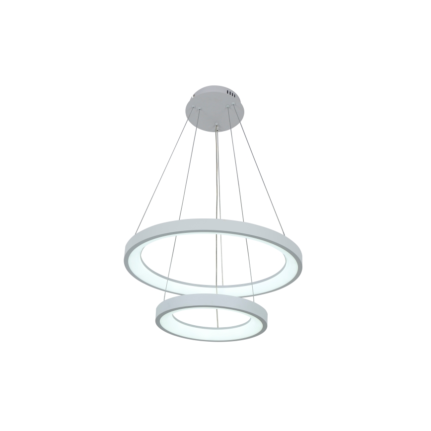 Brilagi - LED-dimmbare Pendelleuchte an Stahlseil FALCON SLIM LED/68W/230V 3000-6500K Ø 50 cm weiß + Fernbedienung