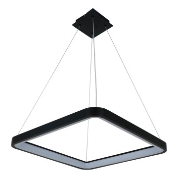 Brilagi - LED-dimmbare Pendelleuchte mit Stahlseilaufhängung FALCON SLIM LED/50W/230V 3000-6500K 50x50 cm schwarz + Fernbedienung