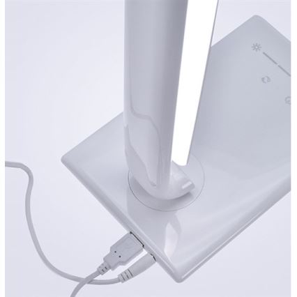 Brilagi - LED dimmbare Tischlampe mit USB-Anschluss LED/12W/230V weiß 3000 - 6000K
