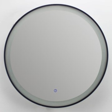 Brilagi - LED-dimmbarer, beheizter Badspiegel mit LED-Hintergrundbeleuchtung ALU PRO LED/18W/230V Ø 60 cm 3000/4000/6500K IP44 schwarz