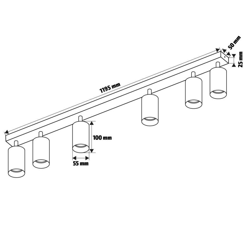 Brilagi - LED dimmbarer Einbau-Spot SELE 6xGU10/6,5W/230V 2700-6500K Anthrazit